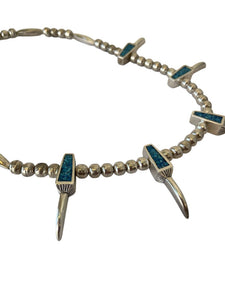 Inlaid Turquoise Bear Claw
