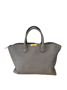 Burberry Dewsbury Embossed Check Tote