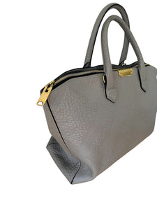 Burberry Dewsbury Embossed Check Tote