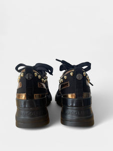 Rucoline Studded Metallic Logo Sneaker