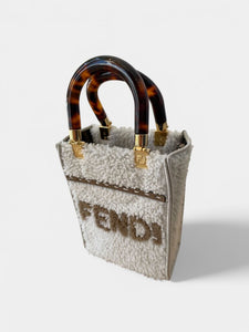 Fendi Sunshine Shopper Tote in Sherling
