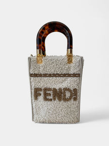 Fendi Sunshine Shopper Tote in Sherling