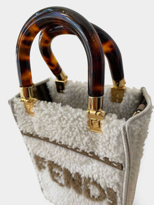 Fendi Sunshine Shopper Tote in Sherling