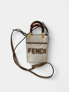 Fendi Sunshine Shopper Tote in Sherling