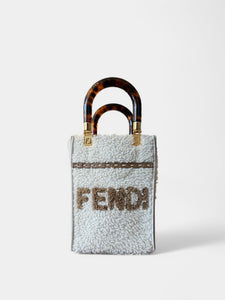 Fendi Sunshine Shopper Tote in Sherling