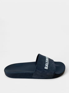 Balenciaga Logo Rubber Pool Slides