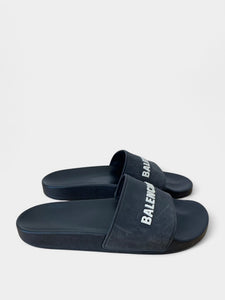 Balenciaga Logo Rubber Pool Slides