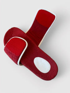 Gucci x Adidas GG Supreme Terry Slides with BAGS