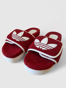 Gucci x Adidas GG Supreme Terry Slides with BAGS
