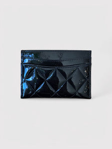 Chanel Patent Quilted Cardholder