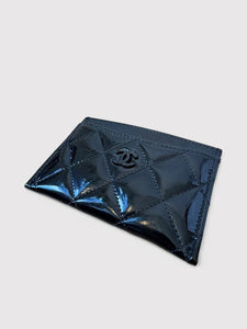 Chanel Patent Quilted Cardholder
