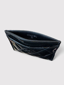 Chanel Patent Quilted Cardholder