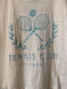 SOL Angeles Tennis Club Boxy Crew Tee NWT